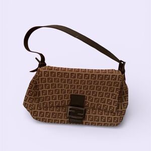 Fendi Monogram Brown Shoulder Bag
